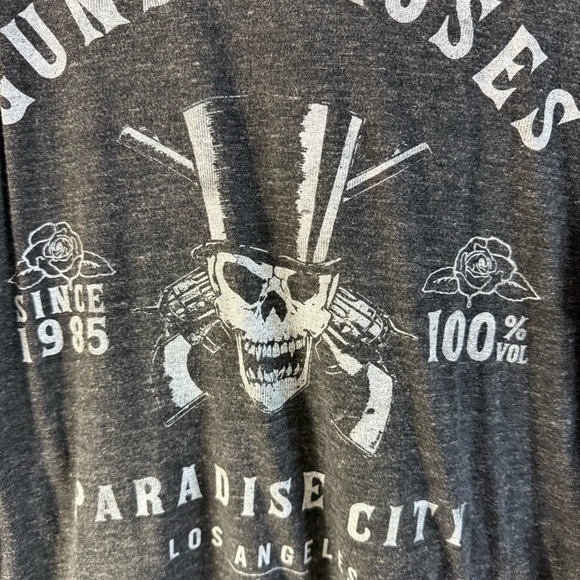 Guns N'‎ Roses Charcoal Graphic Tee - Picture 2 of 4